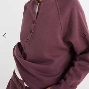 Madewell Betterterry Henley Sweatshirt